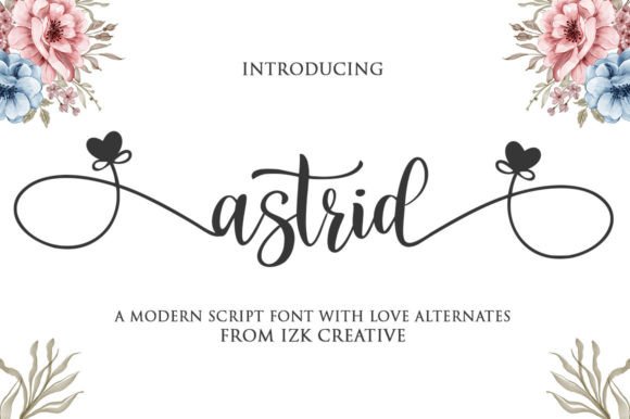 Astrid: A Classy Script Font for Business