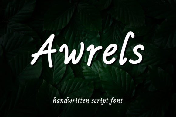 Awrels: A Handwritten Font for Creative Projects