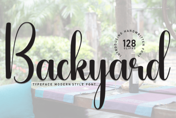 Backyard Font: Sweet & Handwritten