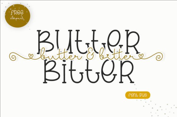Butter Bitter Duo: A Font for Polished Branding