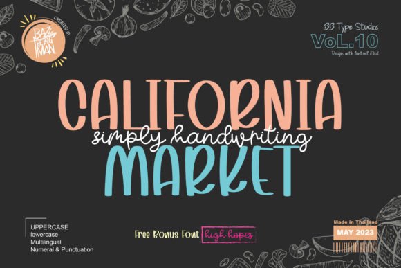 California Market Font