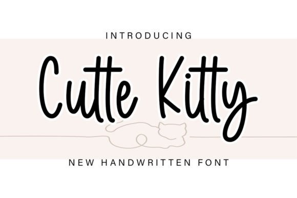 Cutte Kitty: A Sweet Handwritten Font