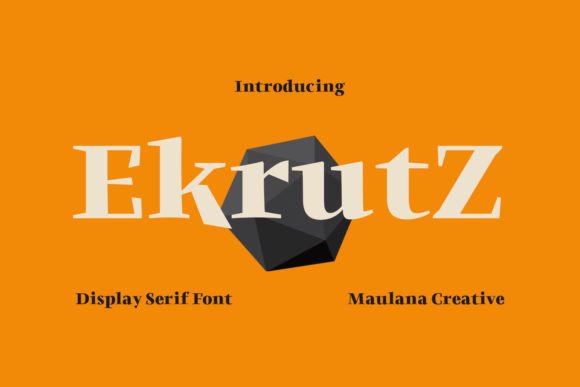 Ekrutz: A Modern Display Serif Font