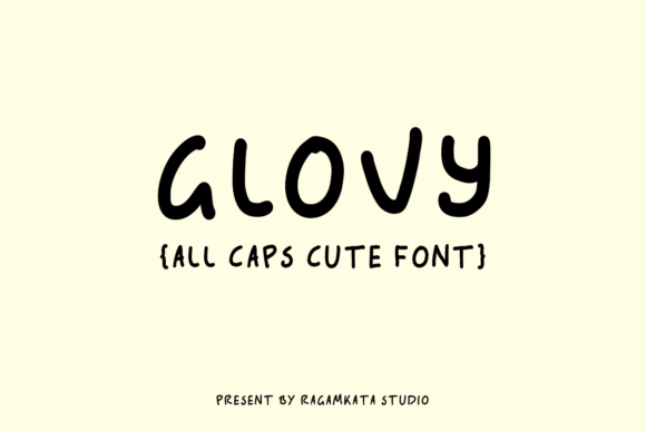 Glovy: A Handwritten Font for Editorial Design