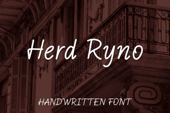 Herd Ryno: A Handwritten Font for Creative Projects