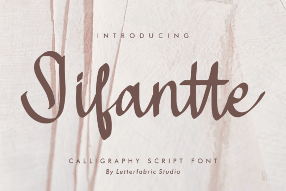 Jifantte: A Script Font for Editorial Elegance
