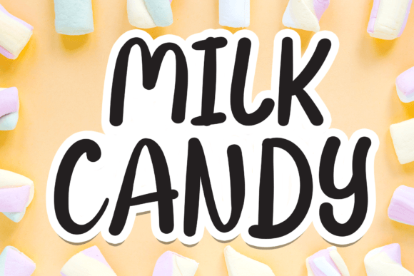Milk Candy Font for Web Design