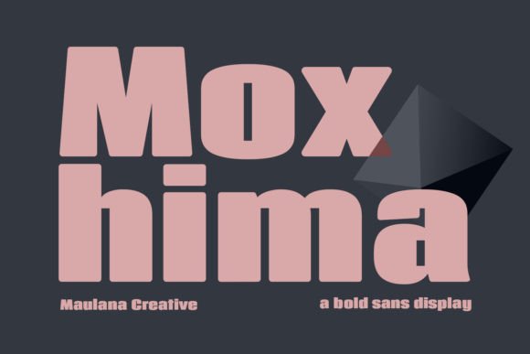 Moxhima: A Bold Display Font