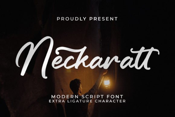 Neckaratt: Modern Script Font