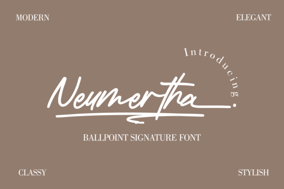 Neumertha: A Handwritten Script Font