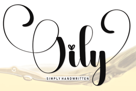Oily: A Flowing Font for Business Branding