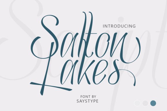 Salton Lakes: A Handwritten Font for Creative Makers