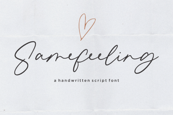 Samefeeling: A Modern Handwritten Font