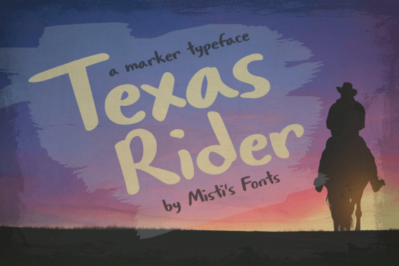 Texas Rider: A Playful Font for Creative Projects