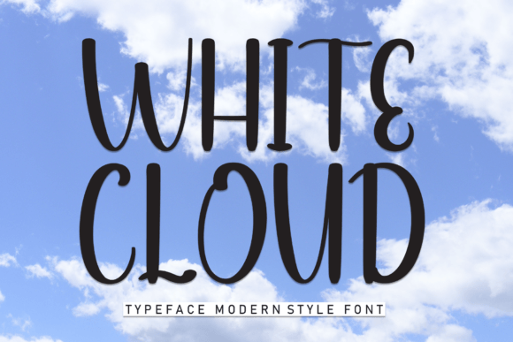 White Cloud Font: Sweet & Stylish