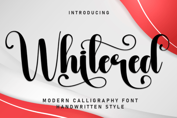 Whitered: A Sweet Handwritten Font